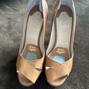Christian Louboutin Tan Leather Heels